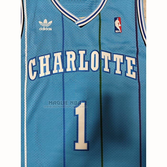 Maglia
 Muggsy Bogues NO 1 Charlotte Hornets Throwback
 Blu
